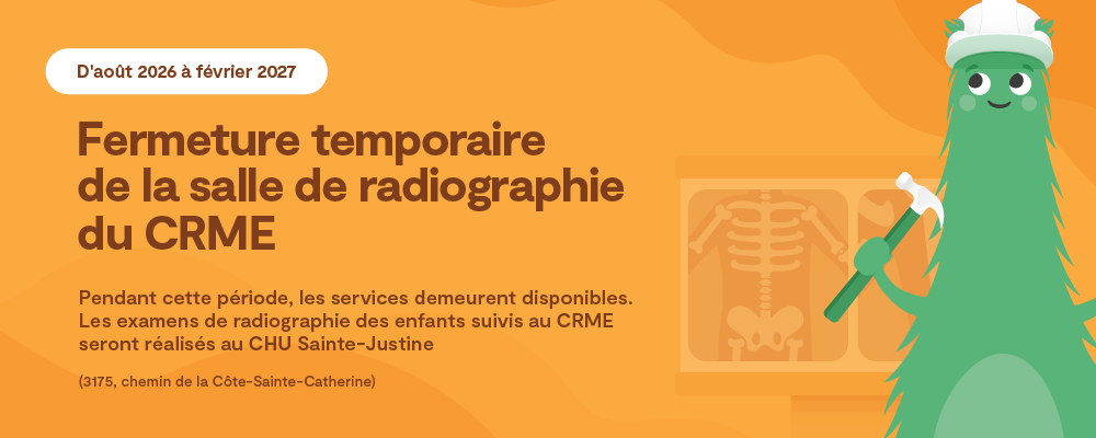 Fermeture temporaire de la salle de radiographie du CRME